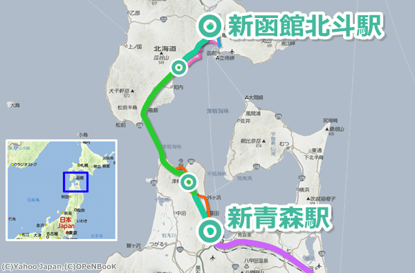 開業まであと半年 Yahoo 地図で北海道新幹線を見よう Yahoo 地図ブログ